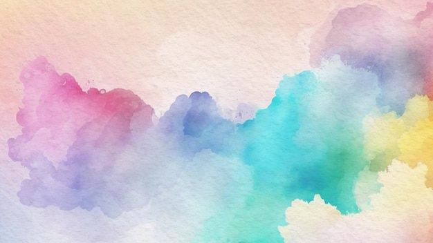 Abstract Pastel Watercolor Background On Paper