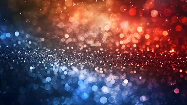 Abstract patriotic red white and blue glitter sparkle explosion background for celebrations voting