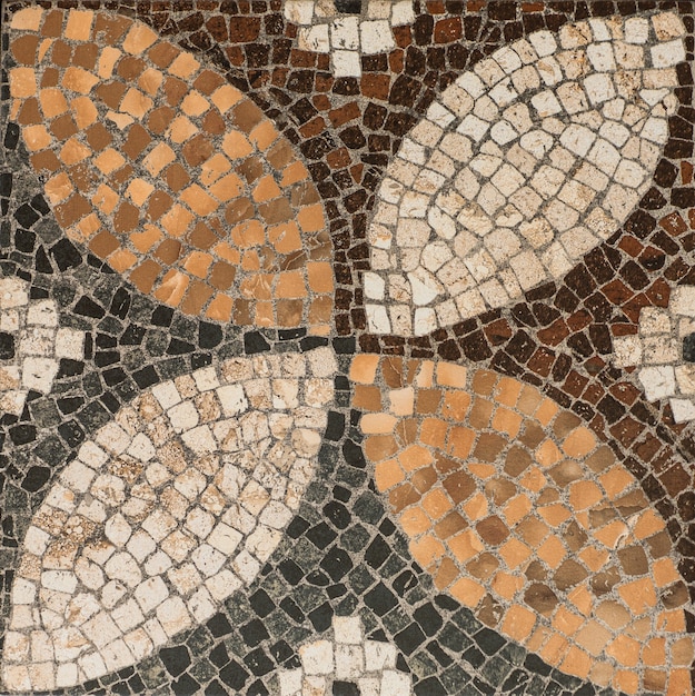 Foto abstract patroon met decoratieve bladeren decoratieve keramische tegels
