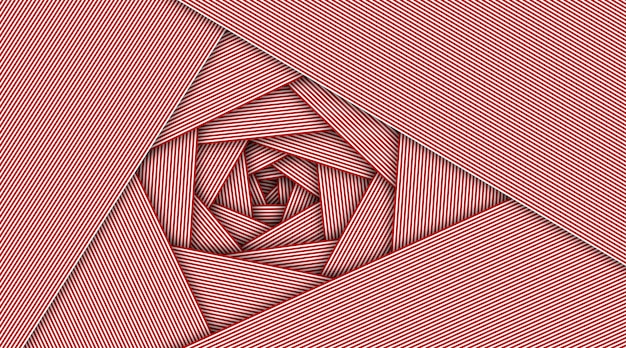 Abstract patroon van lijnen in de vorm van een tunnel