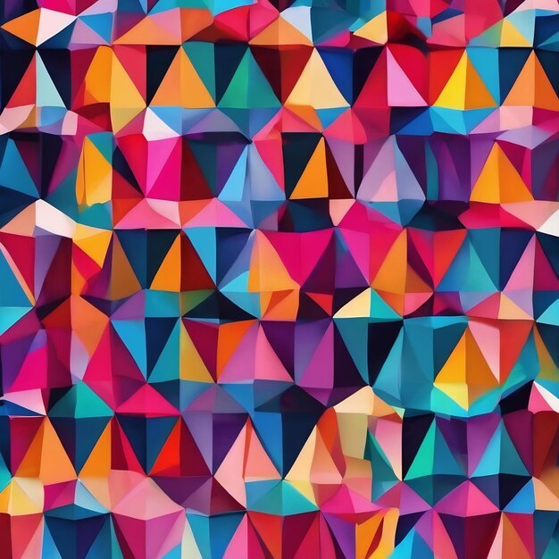 Abstract pattern colourful geometric shapes background pattern