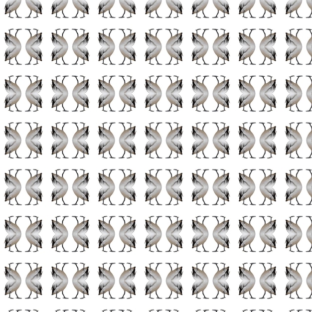 Abstract pattern of pelican birds