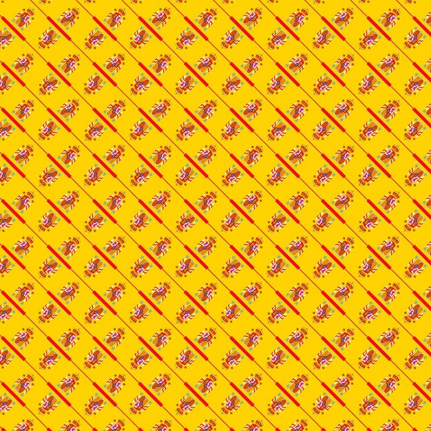 Photo abstract pattern of the spain flag