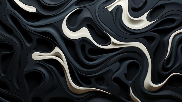 An abstract pattern with black strokes