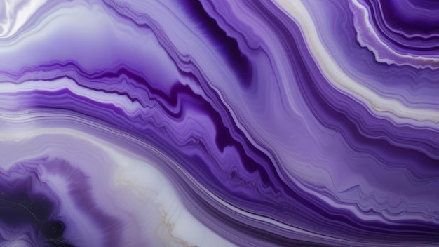 Photo abstract patterns of purple agate stone with swirling bands of color