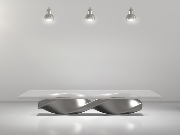 Abstract pedestals for product showing 