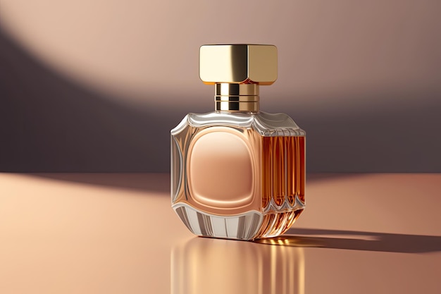 Abstract Perfume Bottle Illustration AI Generative