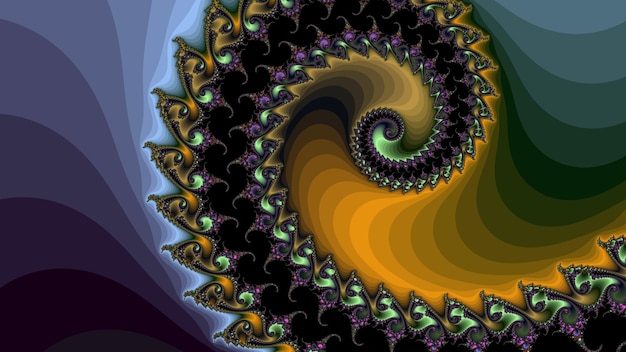 Abstract Phoenix Elegance Fractal Art with a Glitchy Colorful Twist