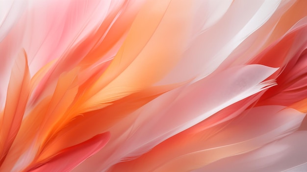 abstract photograph of a red and white flower with a blurry background generative ai