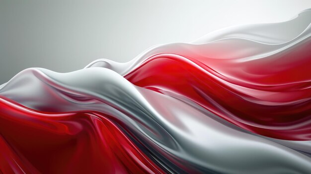 A abstract picture of two colours of red and silver in form of fabric aigx