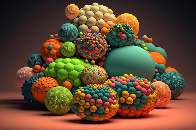 abstract pile of balls