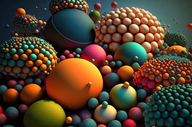 abstract pile of balls