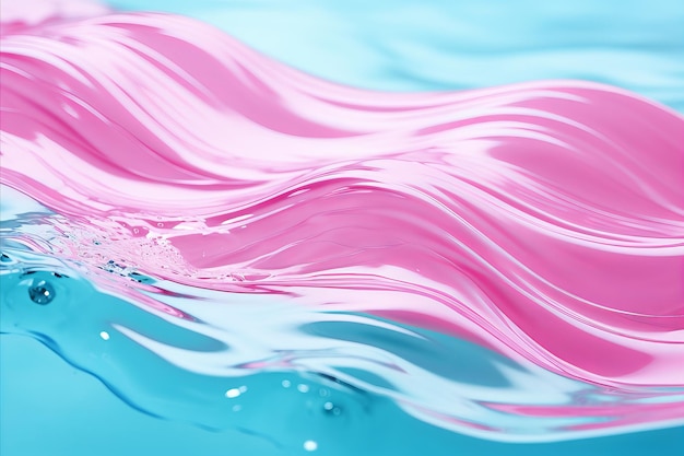 Photo abstract pink aqua ripples texture serene water backdrop for creative design projects