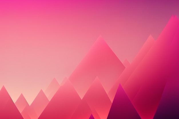 Photo abstract pink background with mountains