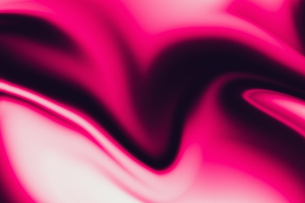 滑らかなラインの流体アートと抽象的なピンクの背景