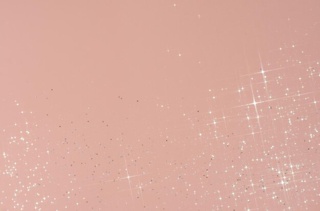 Photo abstract pink background with sparkles in the shape of stars