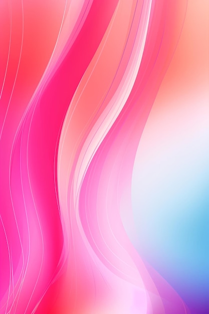 abstract pink and blue background with wavy lines