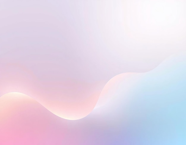 Abstract pink and blue gradient background with a single wave
