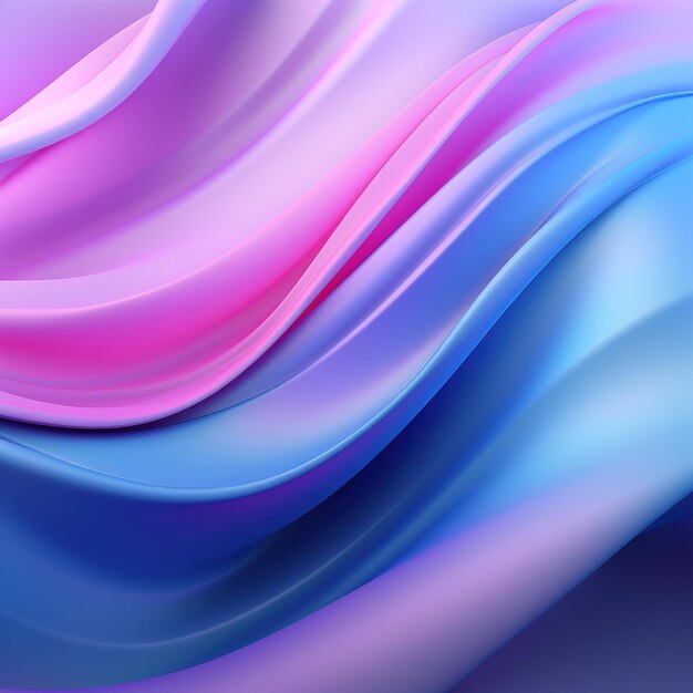 Abstract pink blue and purple gradient wave background geometric colorful design ai generated