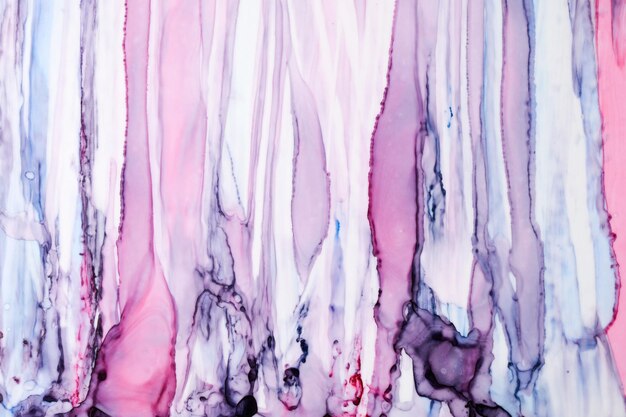 Abstract pink blue stripes background, purple watercolor ink wallpaper, purple paint stains