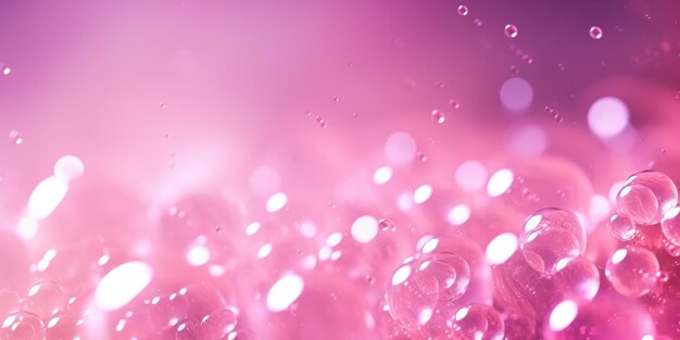 Abstract pink bokeh background ai generative