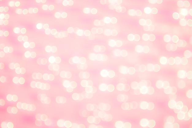 Abstract pink bokeh circles background