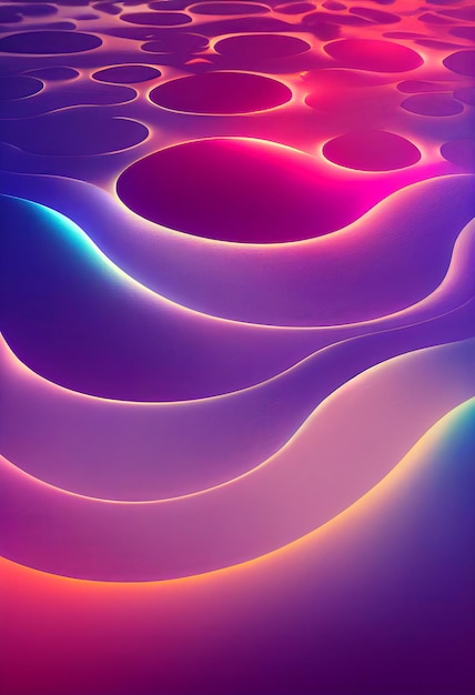 Abstract pink bright waves pattern