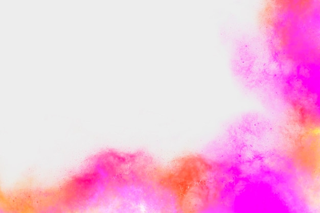 Abstract pink color brush white copy space background