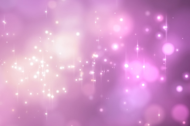 Abstract pink glowing bokeh background