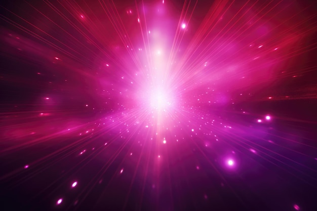 Abstract Pink Light Burst