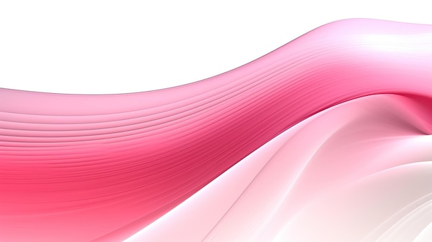 Abstract pink lines white background Generative AI