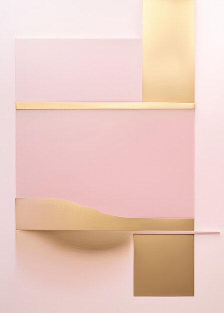 Foto abstract pink painting reproduction hd high resolution gold mid century moderne achtergrond sjabloon