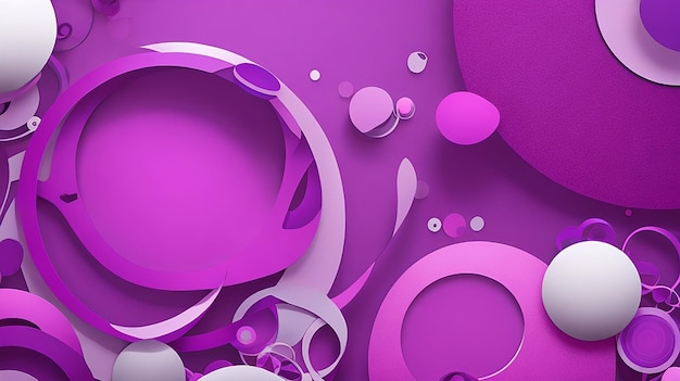 Abstract pink and purple background with circular shapes