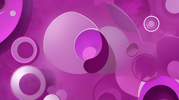 Abstract pink and purple background with circular shapes