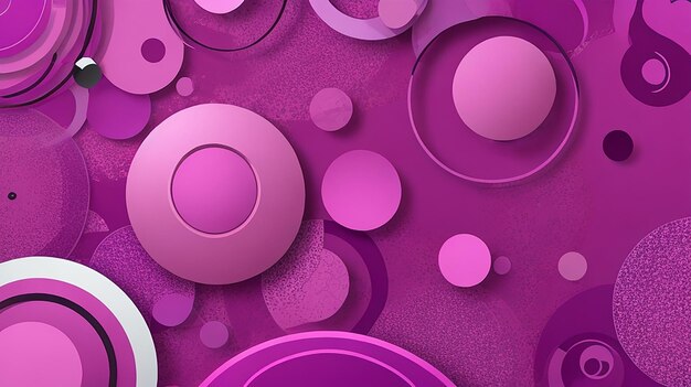 Abstract pink and purple background with circular shapes