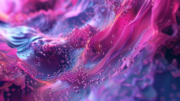 滑らかなグラデーションと流動的な形状の抽象的なピンクと紫の背景
