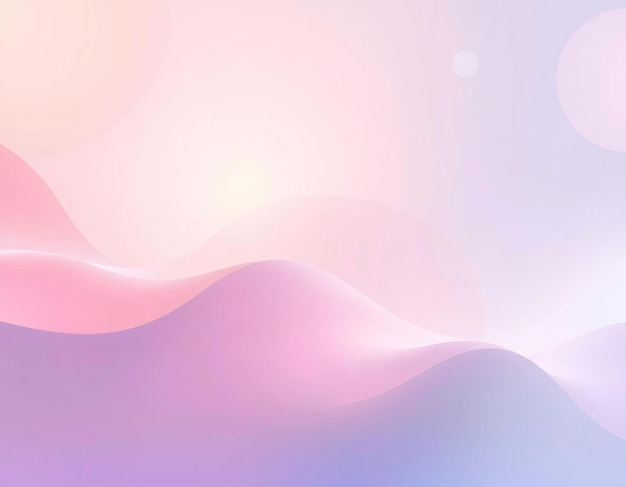 Abstract pink and purple background with soft light and wavy lines