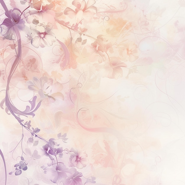 Abstract Pink and Purple Floral Background