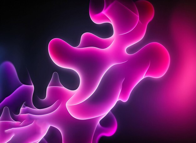 Abstract pink and purple smoke on dark background red