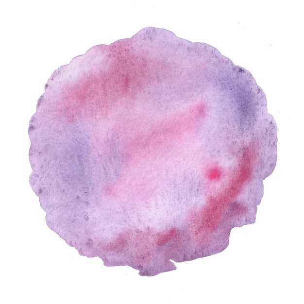 Photo abstract pink and purple watercolor on white. colored splashes on paper.