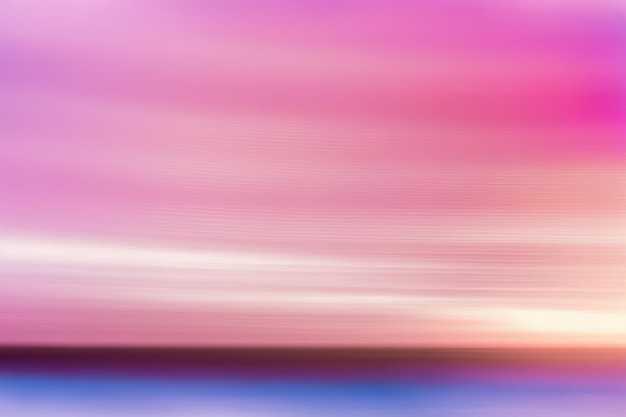 Абстрактный розовый закат небо и океан природа фон Иллюстрация AI Генеративный