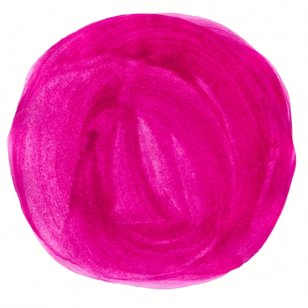 Abstract pink watercolor circle painted background