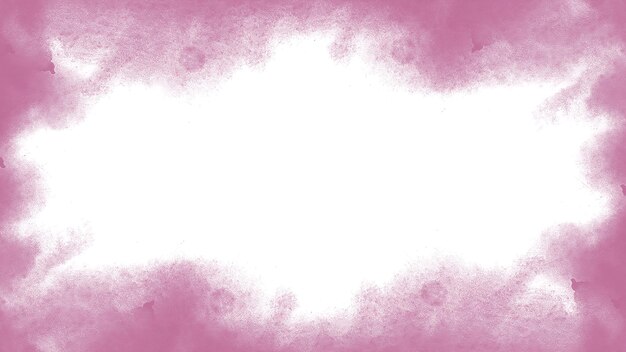 Abstract pink watercolor splash frame background