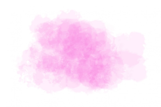 Abstract pink watercolor on white