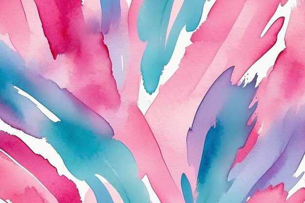 Abstract Pink Watercolour Background with Pastel Color Brush Strokes Abstract vector pattern