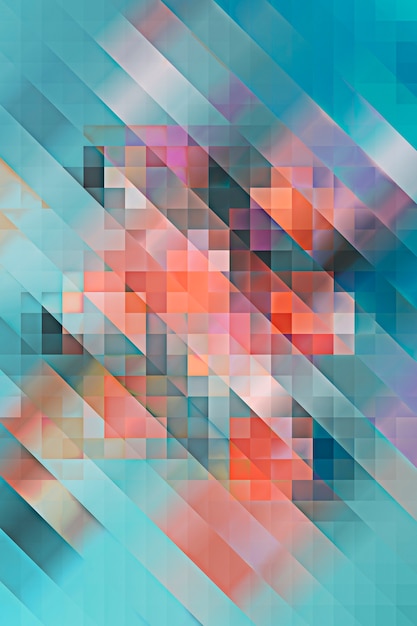 Photo abstract pixelated background