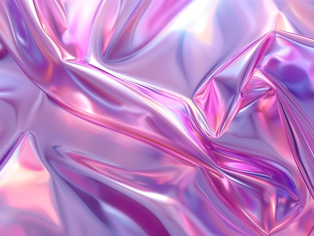 Photo abstract plastic pink trendy holographic background