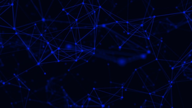 abstract plexus background with connected lines and dots connected polygons plexus vector background plexus connection with lines and points background