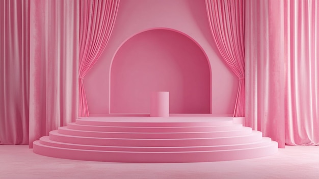 abstract podium background creative podium design modern stage backdrop artistic podium display
