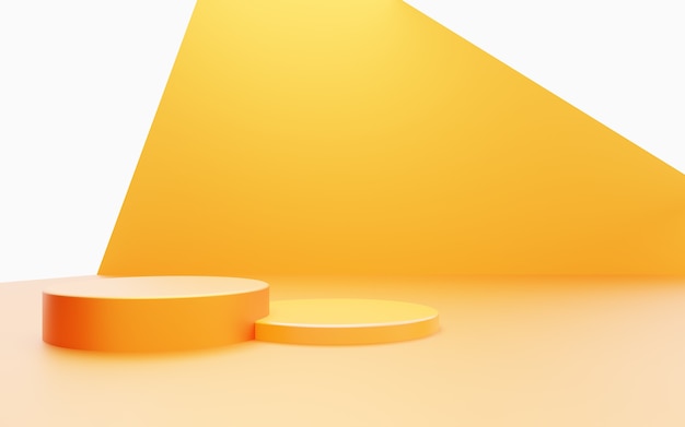 Abstract podium minimal background